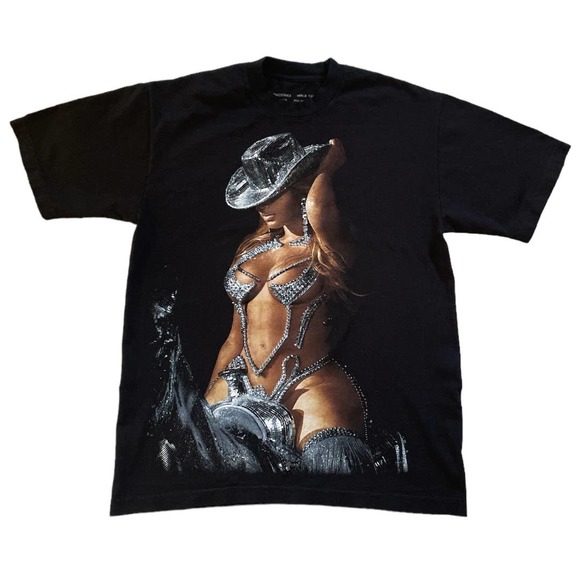 Beyonce Other - Beyoncé Official Renaissance World Tour Merch Disco Cowboy Hat Tee Size Medium